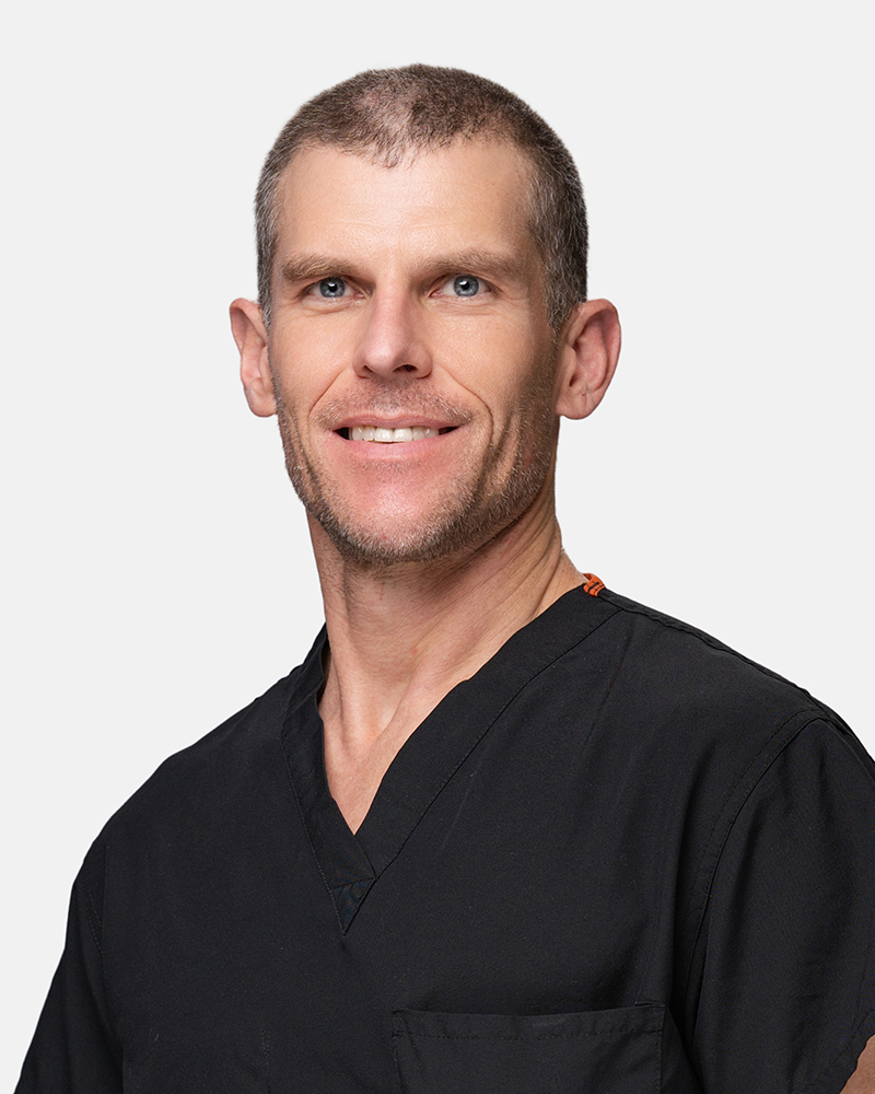 Headshot of James Aderhold at Southwest Orthopaedic Specialists with a plain white background and confident, professional presentation.