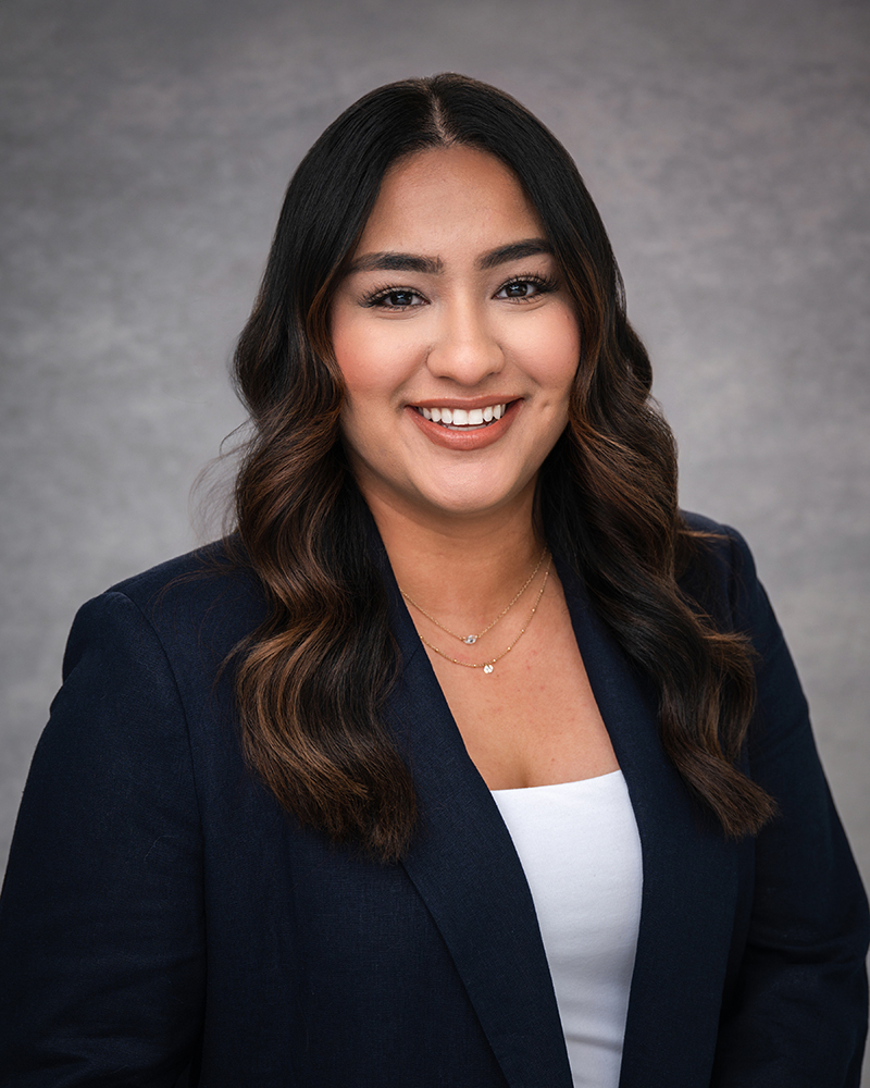 Professional headshot of Jasmine Gonzalez, paralegal at Wallis Law Group, assisting with probate, estate planning, and guardianship legal services.
